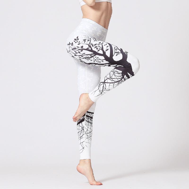 New Print Yoga Leggings for Women High-Waisted Tight Dance Fitness Pants Quick-Dry Sports Fitness Yoga Wear