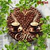 Metal Tin Sign Coffee Lovers Wall Art 8x8 Inches Waterproof Heat Resistant Home Decor