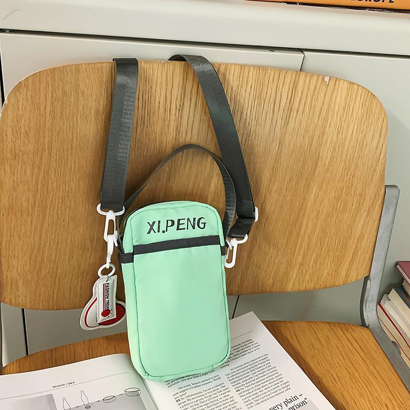 Small Satchel Summer Street Sports Shoulder Bag Men's Japanese Harajuku Girl Hong Kong Style Messenger Bag Foreign Style Mobile Phone Bag
