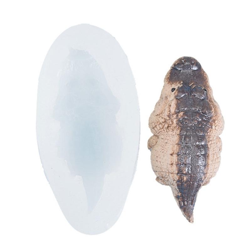 Crocodiles Animal Silicone Mold Cute Crocodiles Candle Mold DIY Soap Molds Handmade Baking Mold for Chocolate Cake Decor 1