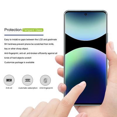 MOCOLO Xiaomi Redmi Note 14 Pro 5G/Note 14 Pro+ 5G İçin Ekran Koruyucu 3D Kavisli Temperli Cam Film