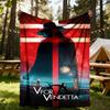 1pc V for Vendetta, Anarchy Outdoor Blanket Lightweight Flannel, Soft & Warm, All-Season Use for Sofa, Outdoor, Camping, Living Room, Office040