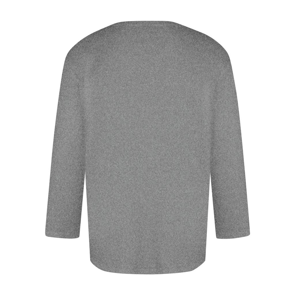Męski kolorowy top T-shirt z okrągłym dekoltem i rękawem 3/4