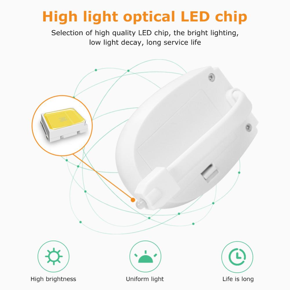 Toilet Night Light Smart Motion Sensor LED Lamp for Toilet Bowl Seat 7-Colors Changing Light