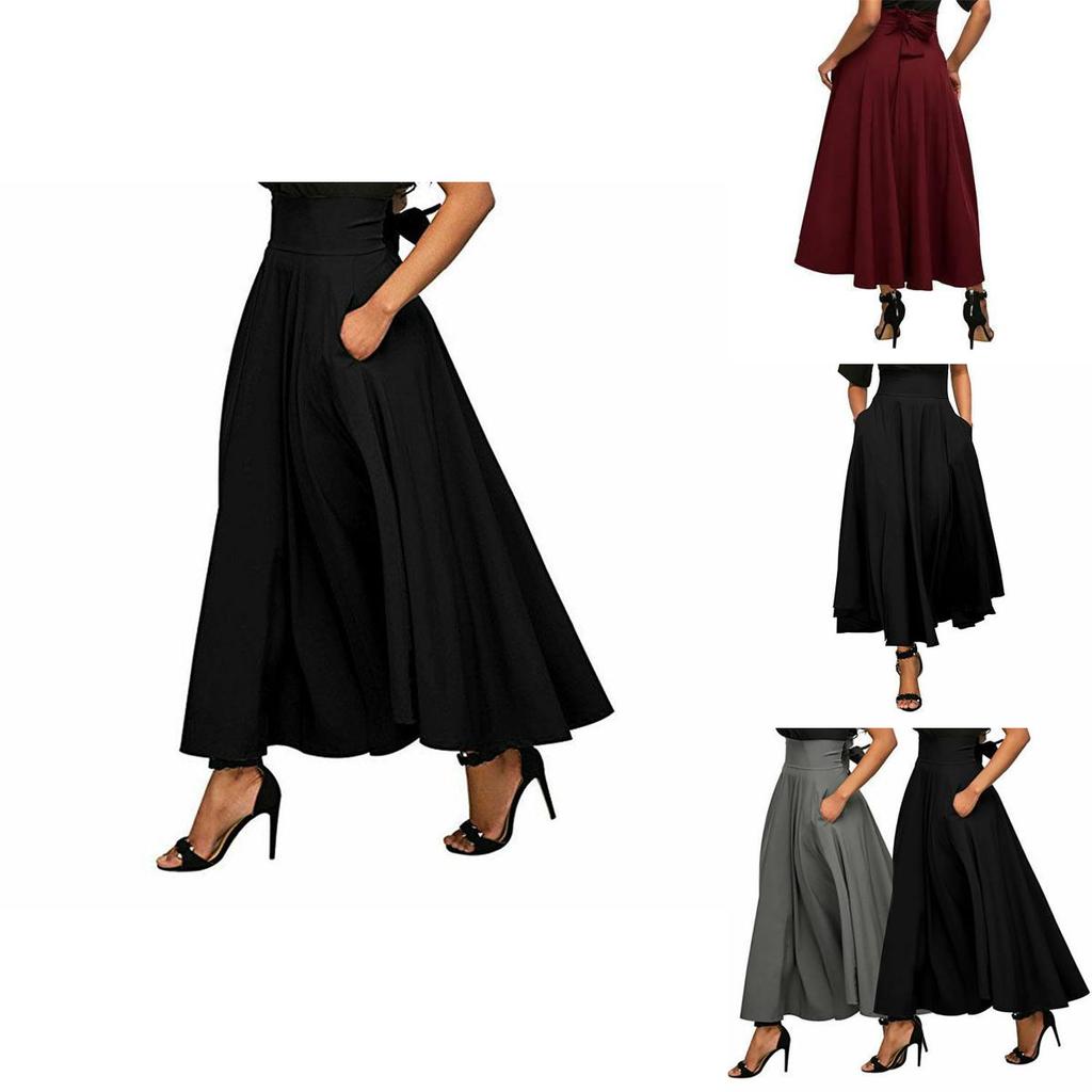 Elegantes Stretch High Waist Vintage Skaterrockkleid mit ausgestellten Falten