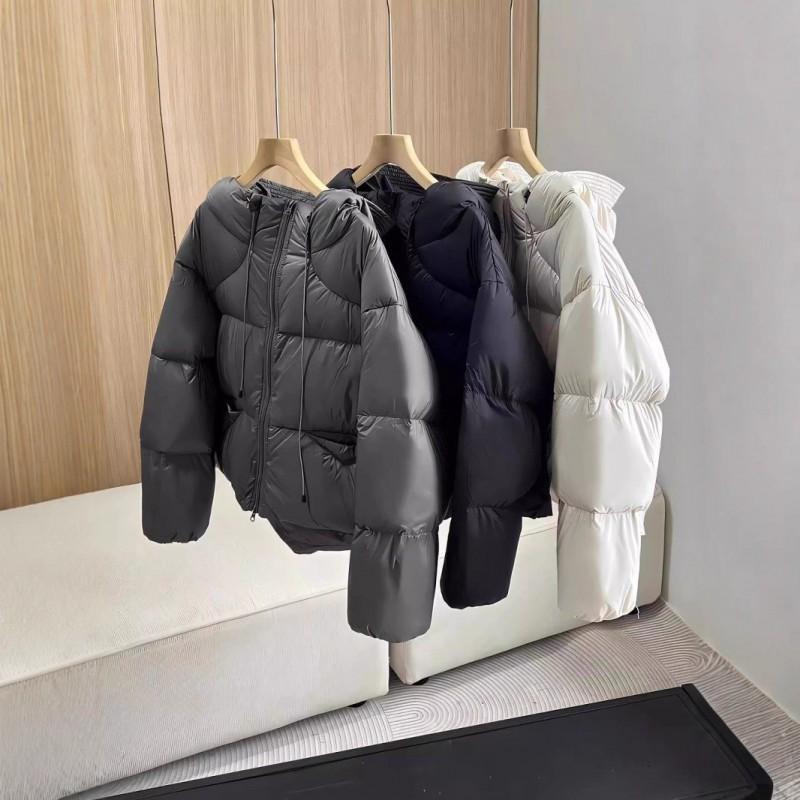 Womens Thick Warm Hooded Cotton Puffer Coat Loose Fit Plus Size Outerwear Fall Winter 2025