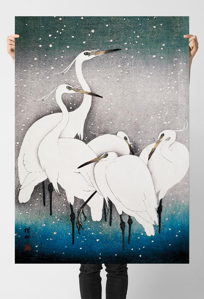 Poster Flock of Birds Japanese Posters