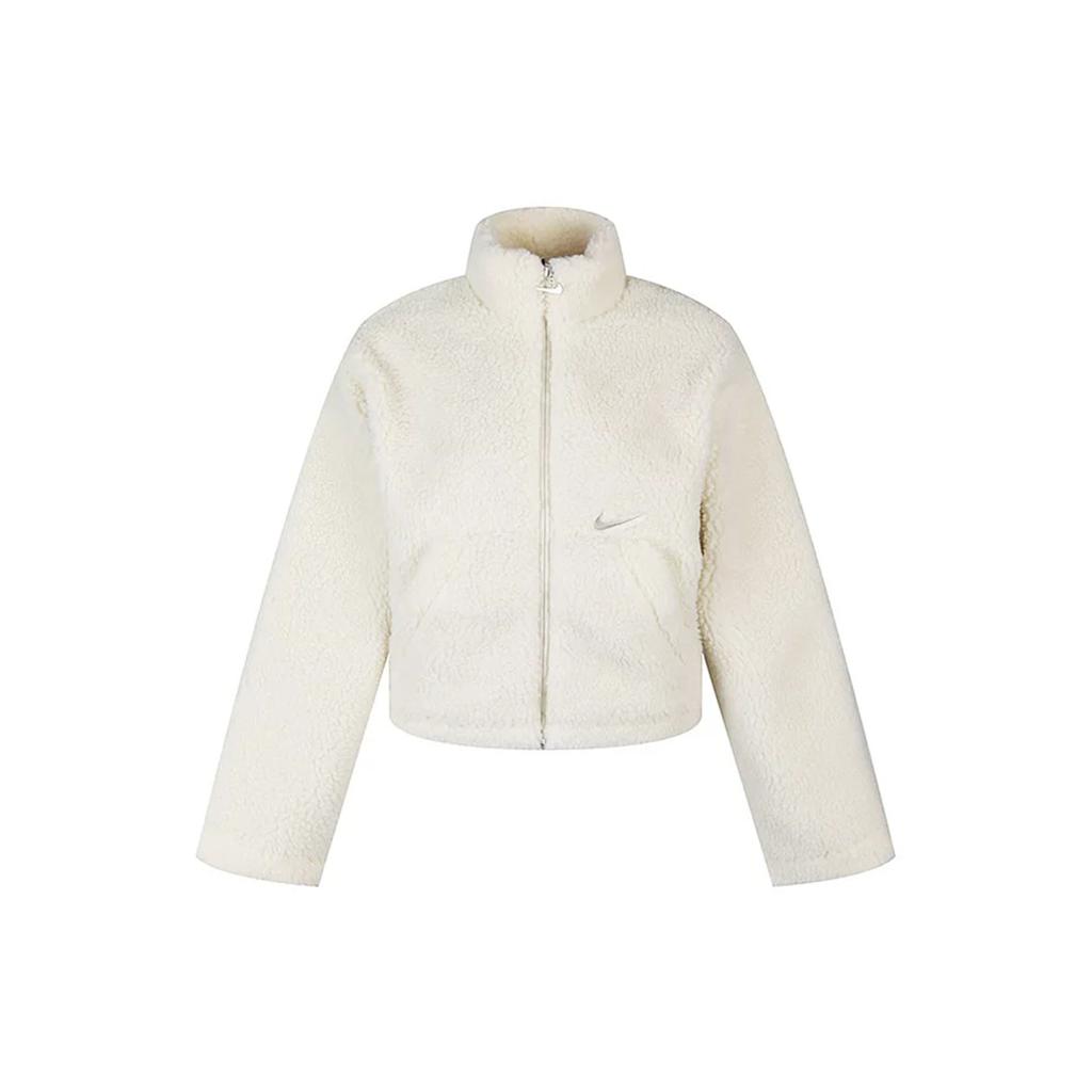 Nike Swoosh Sherpa Warm Windproof Jacket Women Jackets White CU6640-238