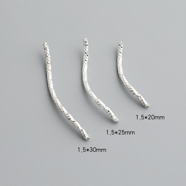 

Ожерелье/браслет из гладкого серебра 925 пробы с цветочным изгибом и бусинами, аксессуар в виде звезды 1.5 x 20mm