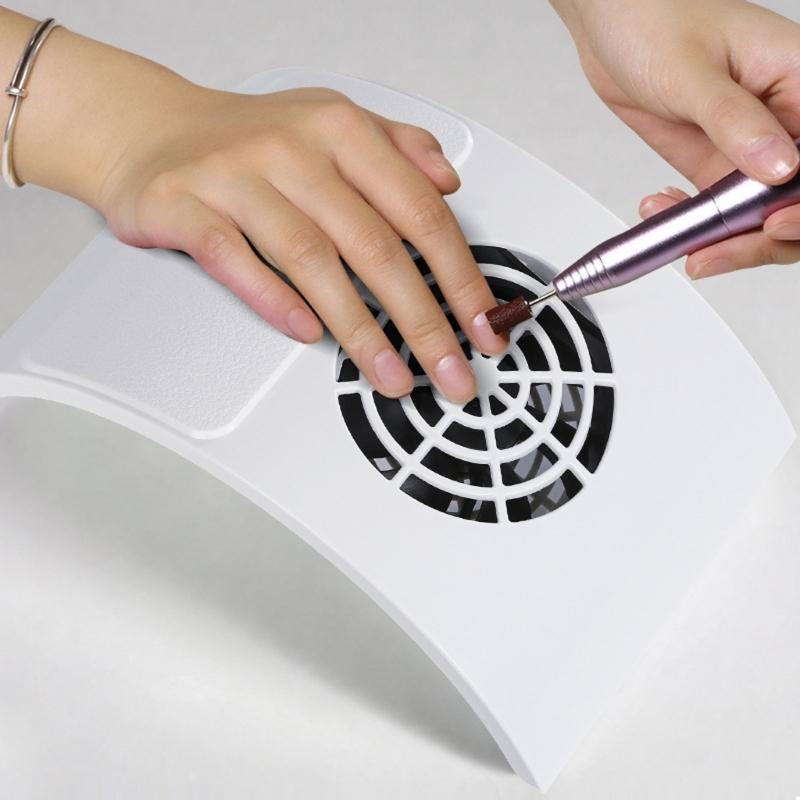 Quiet Manicure Dust Absorber Powerful Motor Compact Desktop Vacuums Pink Aesthetic Design For Professional Home Nail Art