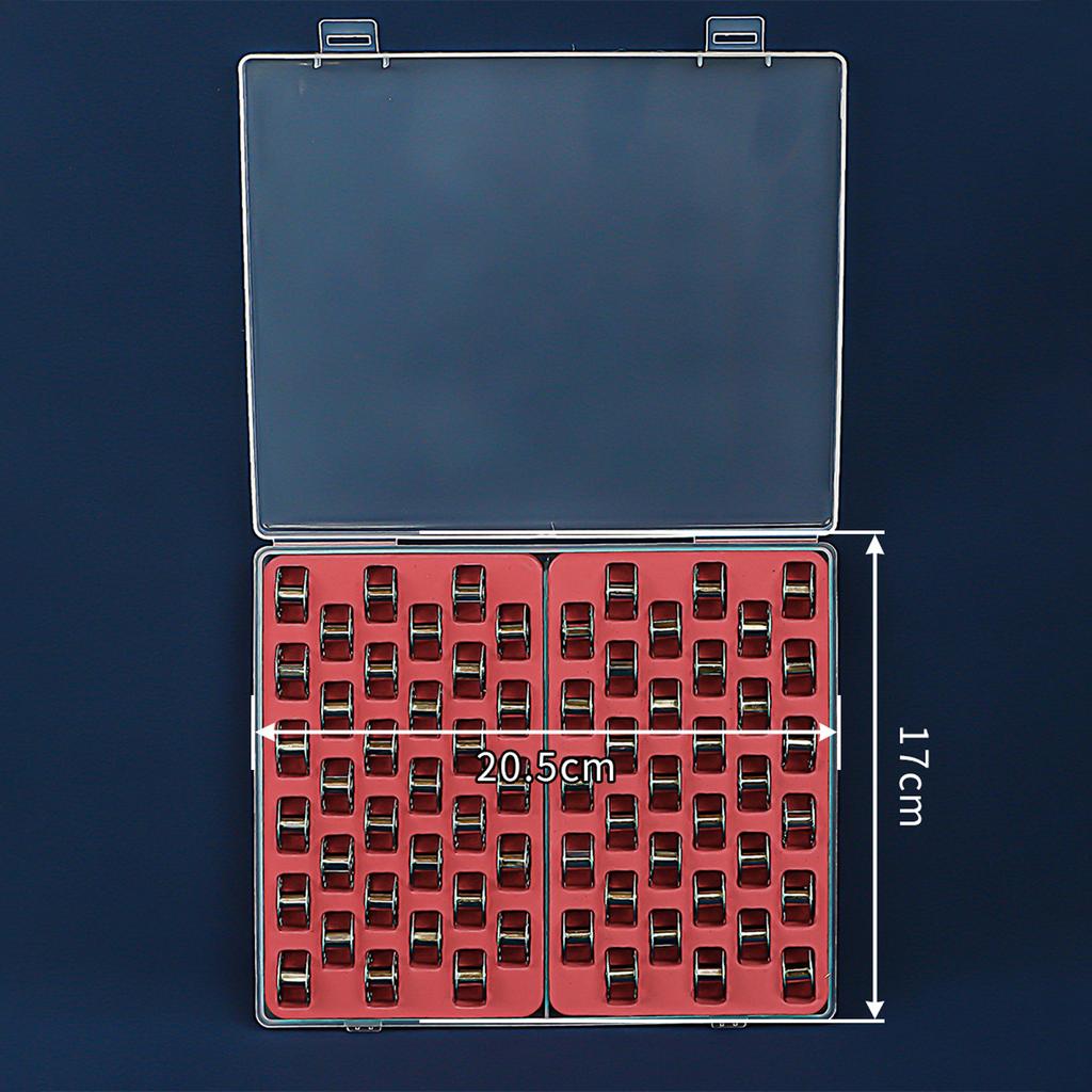 Pudełko do przechowywania szpulek 33/66 przegródek, Etui na szpulki, Organizery na szpulki z pokrywką, Akcesoria do szycia dla hobbystów rzemiosła