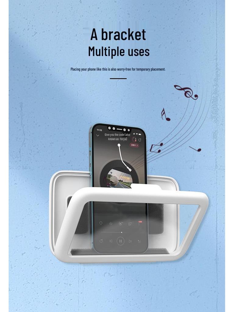 Waterproof Wall-Mounted Phone Case: No-Drill, Adjustable, Anti-Fog Touchscreen for Bathroom Toilets