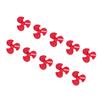 10Pcs 50mm 3 Blades Propeller ABS Turning Propellers Replacement DIY Car Model Accessories