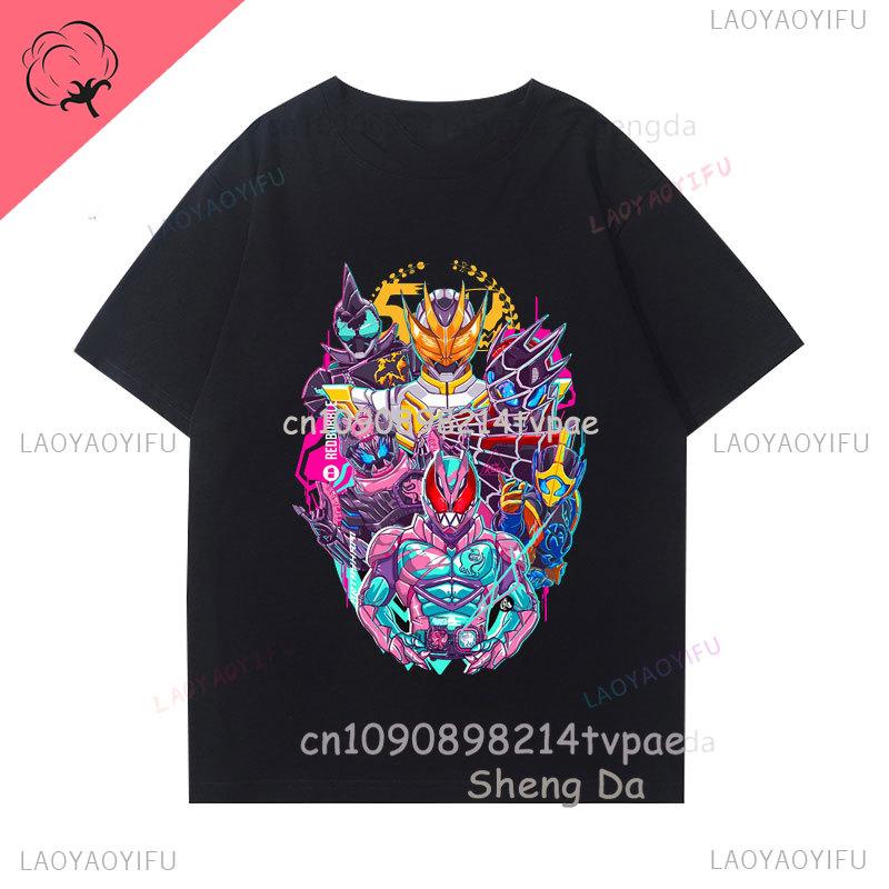 Camiseta Kaunisex Rider T Shirt Unisex Unisex Casual Cotton Crewneck Anime Print Unisexga Camisa Clothing Otaku Streetwear Anime Shirt