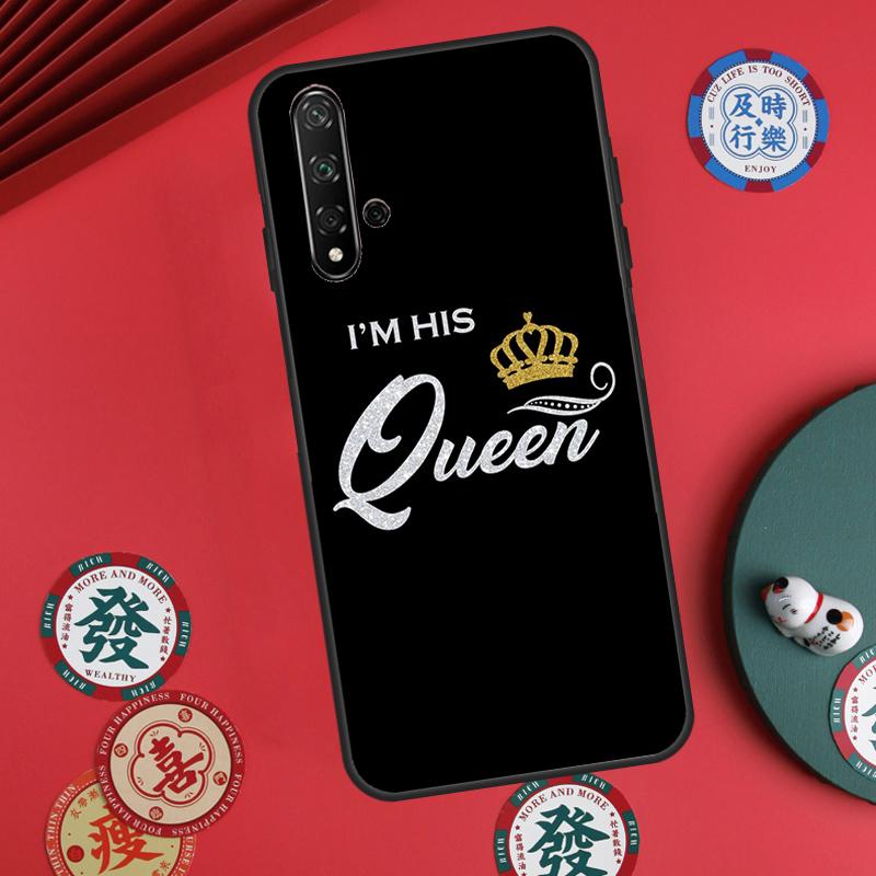 King Queen Couple Lovers For Huawei Nova Y73 Y72 Y90 Y70 Y60 Y91 Y61 12s 12i 11i 8i 9 10 SE P40 Lite P60 P30 Pro Case