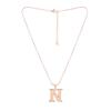 Estelle - Rose Gold Plated "N" Pendant