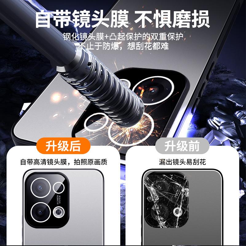 Suitable for opporeno11 mobile phone case, new RENO11pro anti-drop protective case, all-inclusive mobile phone with lens.