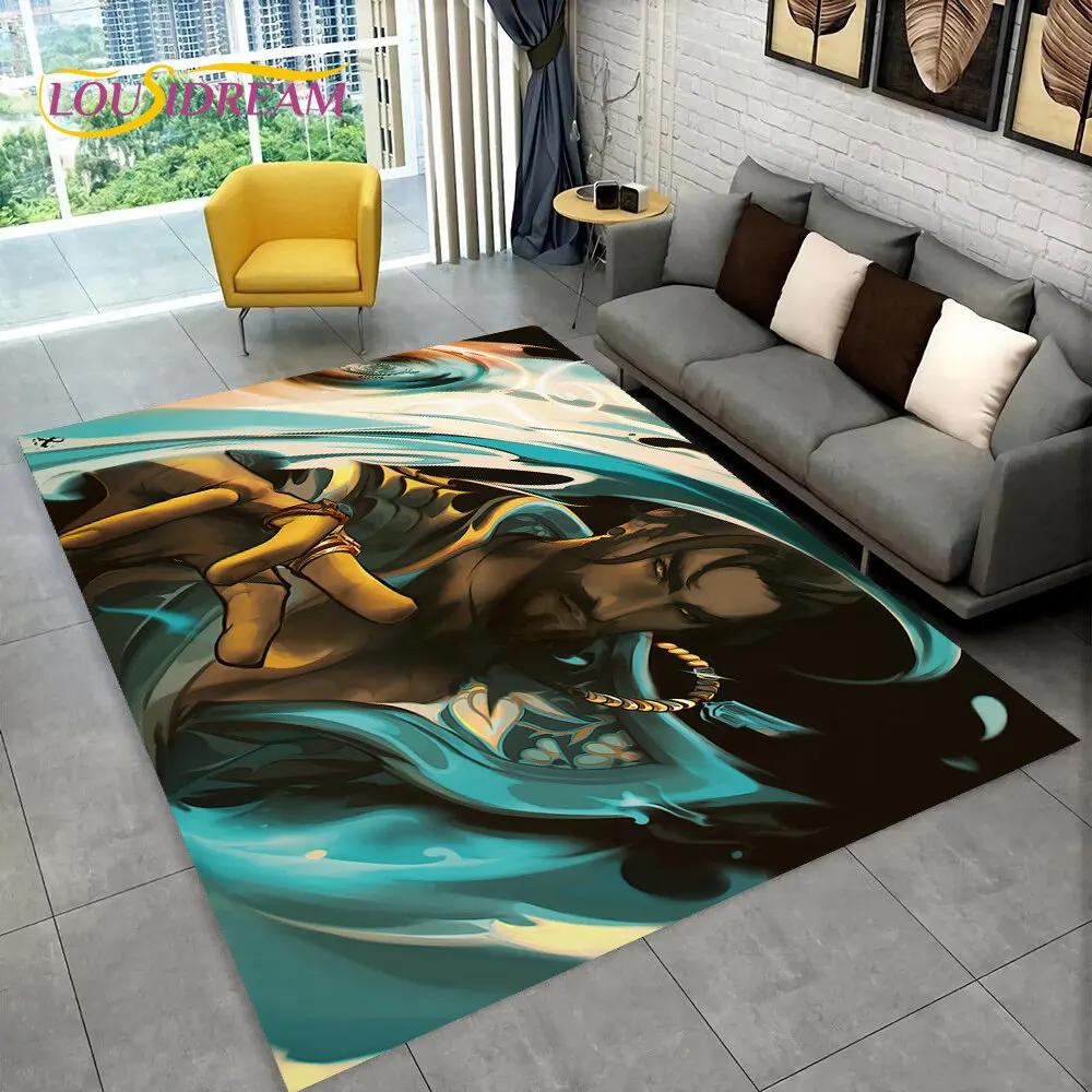 Tappeto da Gioco HD Serie Valorant, Tappeto per Casa Soggiorno Camera da Letto Divano Zerbino Decorazione, Tappetino Antiscivolo per Giochi per Bambini