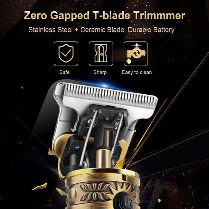 Tondeuse à Barbe - Brostyle - Tondeuse Professionnelle - Rechargeable - Afficheur LED - T-Blade