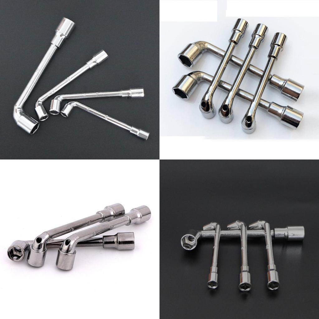 Premium Qualität L-förmiger Außensechskant-Schraubenschlüssel Nuss-Treiber 6-24mm Doppelte Enden 19 Größenoptionen