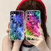 Winter Snowflake Mobile Cell Phone Case for Samsung Galaxy S25 S24 S23 S22 S21Plus FE Ultra Clear Colorful Cover Pretty Cover