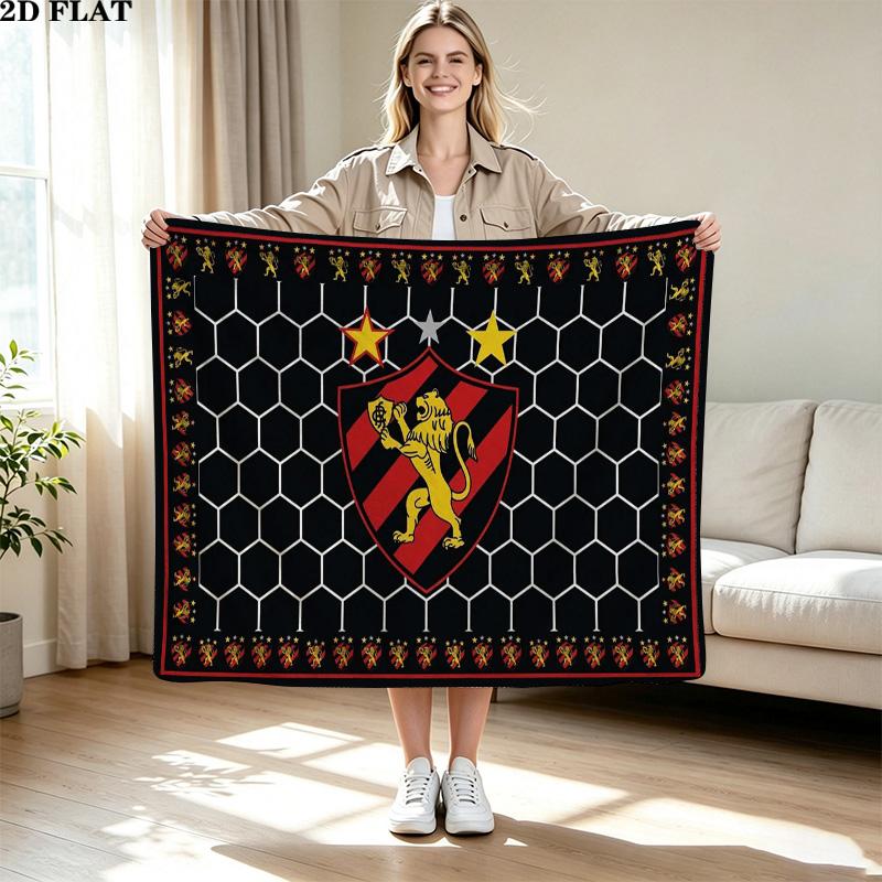 Sport Club Do Recife Print Flannel Blanket High Quality Warm Comfortable Cover for All Seasons Perfect for Gifts Home Decor