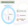 2/3/5pcs 3.1" X 3.9" Oval Embroidery Hoops ABS Plastic Embroidery Frame Punch Needle Hoop for Sewing, Needlework, DIY Craft