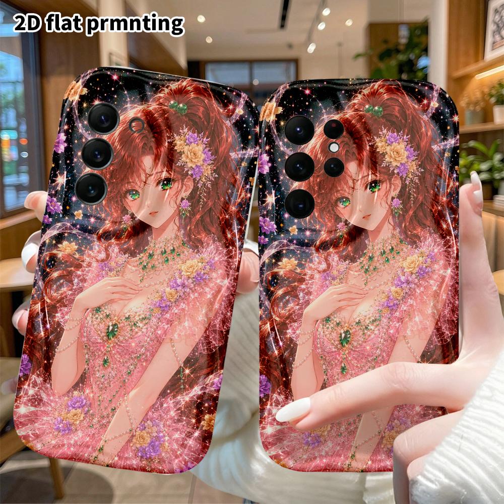 Phone Case: 2D Flat Samsung Galaxy A34 A35 S20 S22 S21 FE Plus Ultra Protective Case, Starry Sky Fairy, Christmas and Halloween Gift