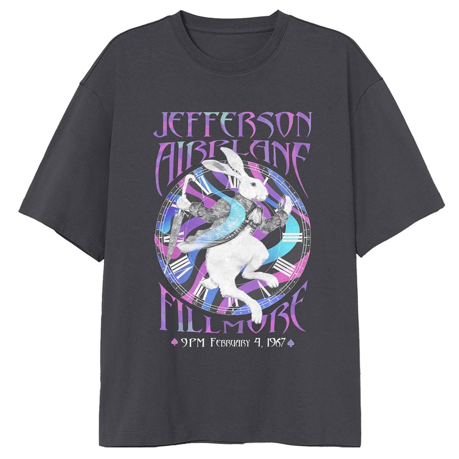 Men s Jefferson Airplane Bunny T-shirt Small Black S