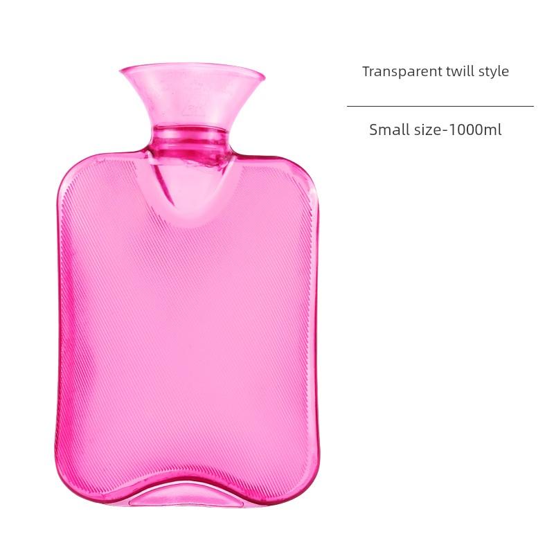 Hot Water Bottle, Transparent Large Water-Filled Heating Bag, Thickened Pvc Hand Warmer, Bed Heating Pad, Belly Warmer