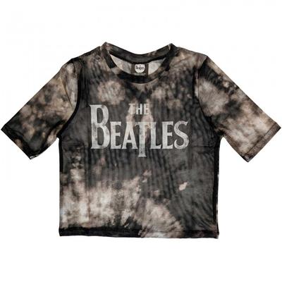 Womens/Ladies Drop T Logo Mesh Crop Top