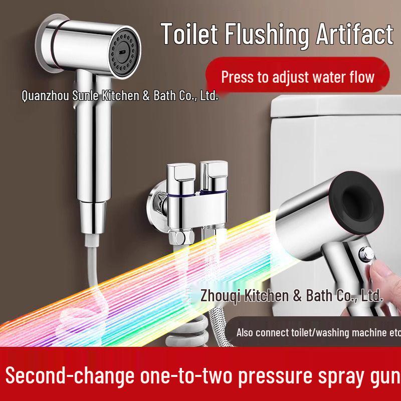 High-Pressure Bidet Spray Gun with Dual Settings