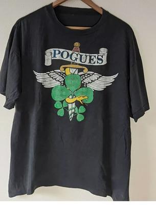 Vzácné Dárkové Turné The Pogues Pro Fana Unisex Černé Tričko