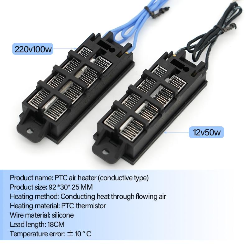 Automatische Thermostat-Isolierung PTC-Heizungen mit Ständer Wellstreifen Kleinraumheizung DIY-Heizwerkzeuge