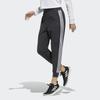 Adidas Casual Side Stripe Tapered Knit Pants Women Bottoms Black GP0642