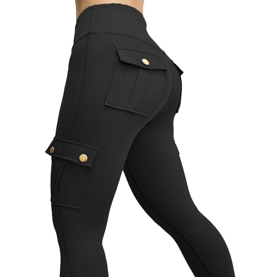 Women's High-Waist Quick-Dry Pocket Fitness Pants - Elastic & Tight Sports Leggings for Running & Bodybuilding