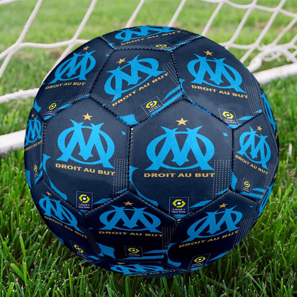 Olympique Football Crest Printed Size 5 Soccer Balls, High-Quality, Anti-Slip, Protective Football, A Unique Gift , Birthdays, Christmas Gifts