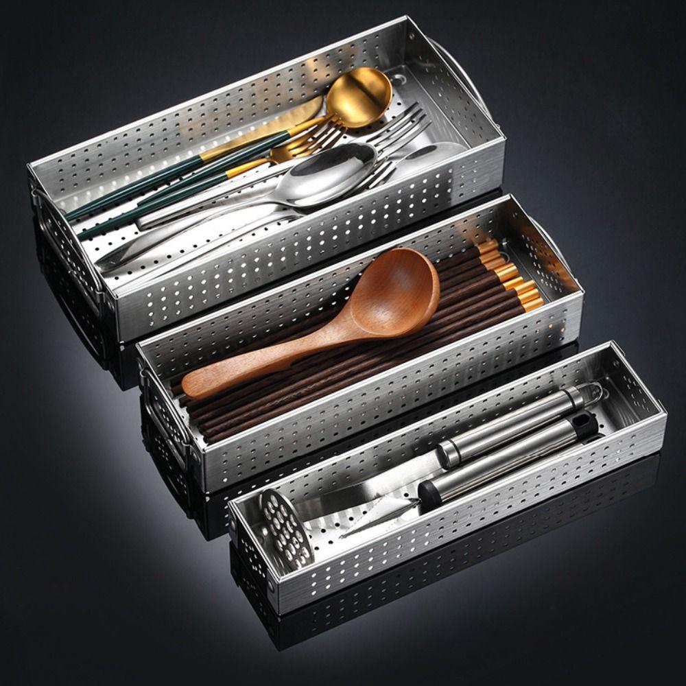 

Spoon Cutlery Draining Cutlery Box Kitchen Supplies Chopstick Holder Flatware Storage Case