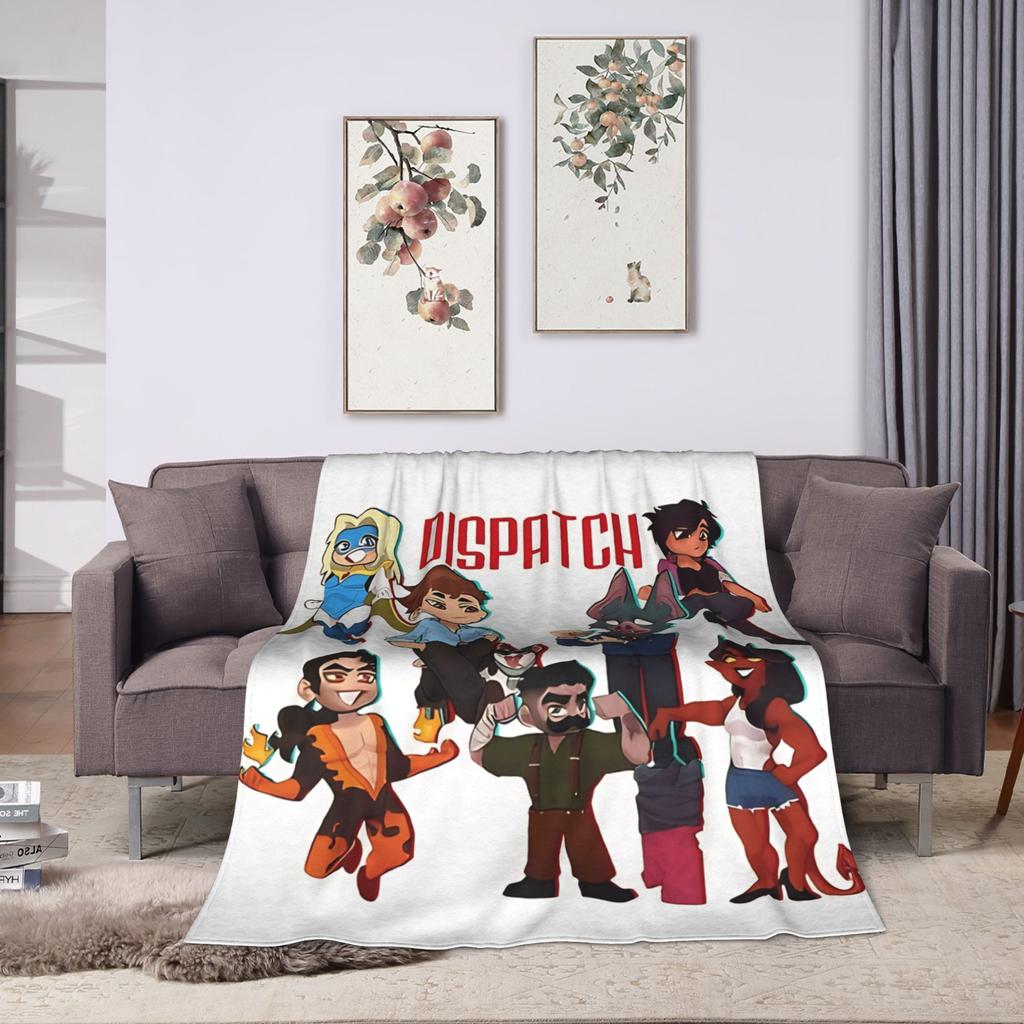 Soft Blanket Picnic Dispatch Game Throw Blanket  Flannel Bedspread For Bedroom Funny Sofa Bed Cover