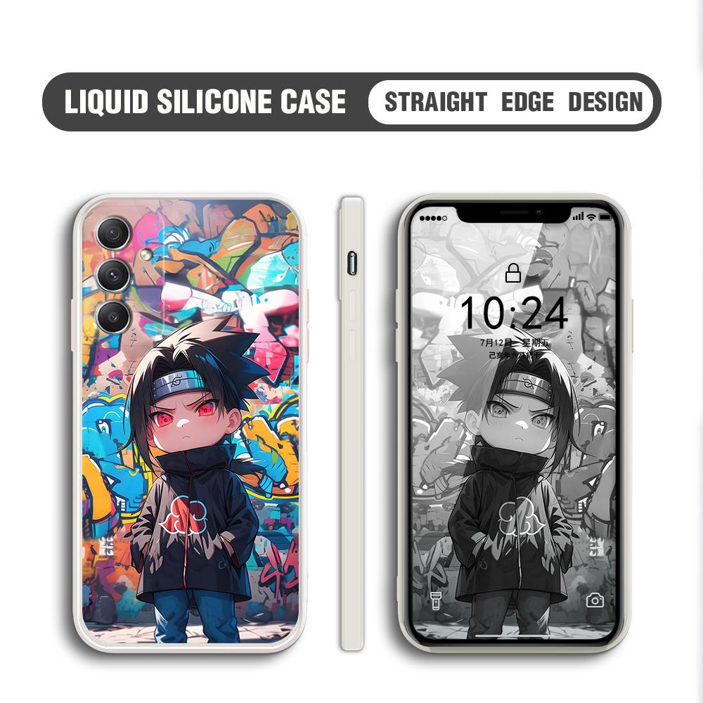 Popular Anime Phone Case for iPhone 15 14 13 12 11 Samsung Galaxy A12 A52 S24 S23 Xiaomi POCO Redmi Soft Square Liquid Silicone Cover