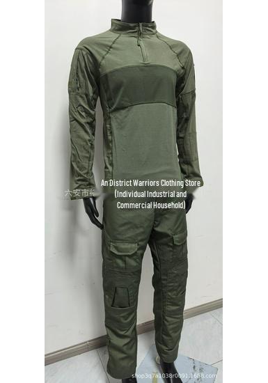 Maglia Tattica da Combattimento da Uomo Traspirante ad Asciugatura Rapida con Camouflage a Maniche Lunghe