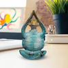 Yoga Meditation Sitting Turtle Figurine Resin Sea Turtle Statue Model Animal Sculpture Ornament Indoor Outdoor Garden Home Office Decoration