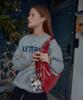 Leterie Stud Buckle Reversible Shoulder Bag_Red