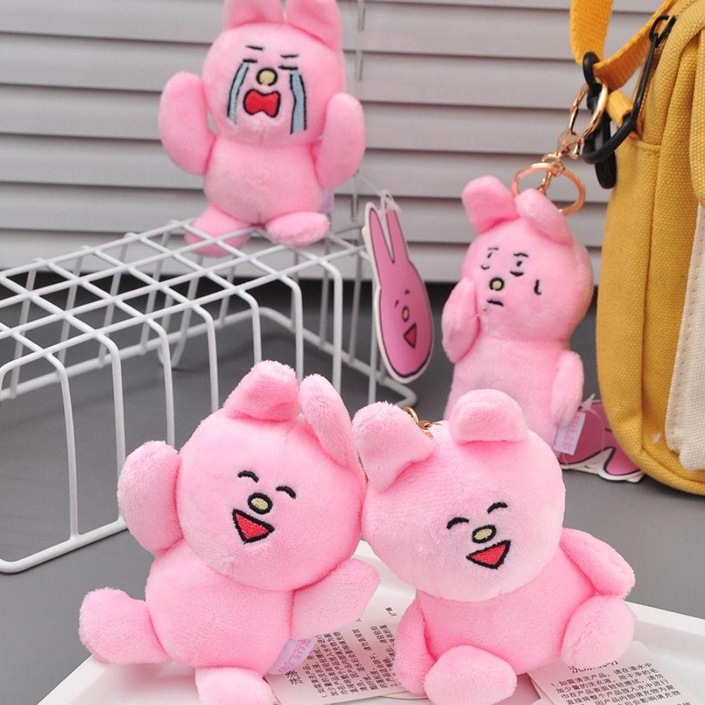Soft Rabbit Plush Doll Pendant PP Cotton Plush Bunny Keychain Birthday Parties