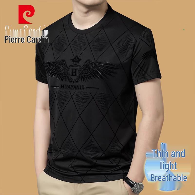 

Pierre Cardin Men s Ice Silk Short Sleeve T-Shirt M