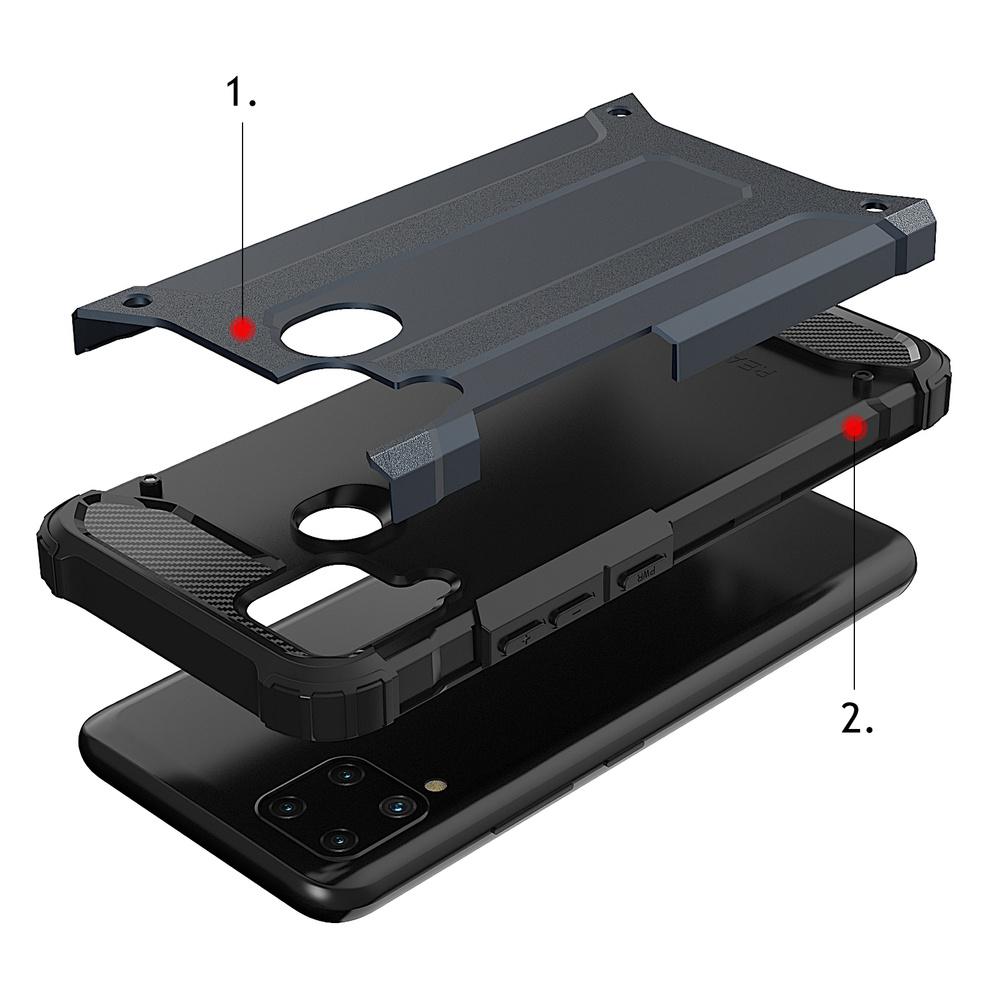 Realme 10/9i 5G Hybrid Armor Case - Black Rugged Protective Cover