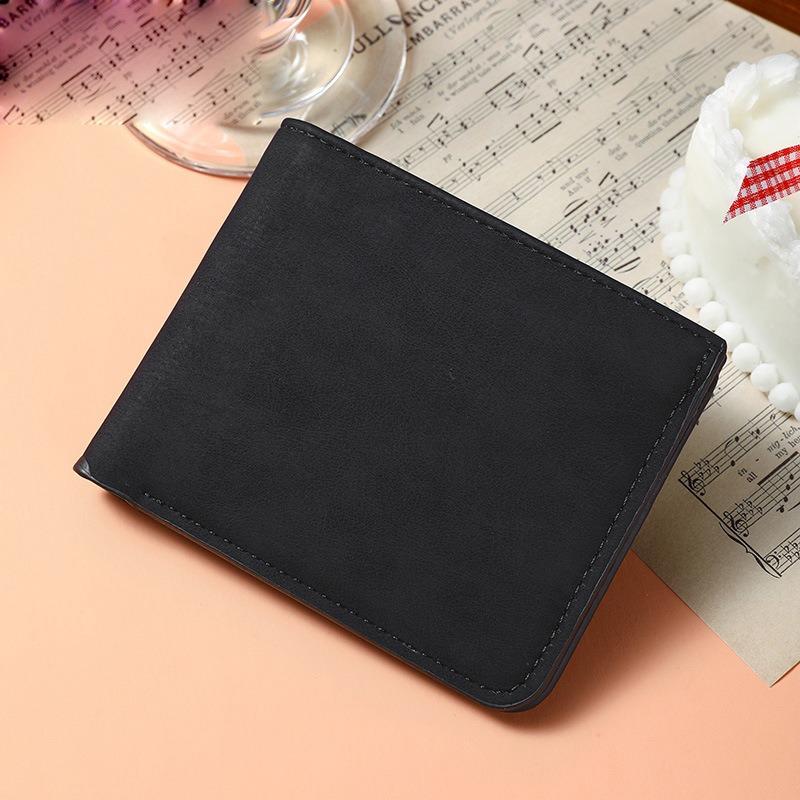 New Ultra-thinMulti-card Slot Men Wallet Fashion Folding Large-capacity Coin Purse PU Leather Short PurseCredit Card/ID Holders