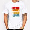 Fashion Retro Wood Record Printed Unisex Tshirt Short Sleeve Casual Harajuku Hipster Fractal Pattern Funny Tees Cool Tops