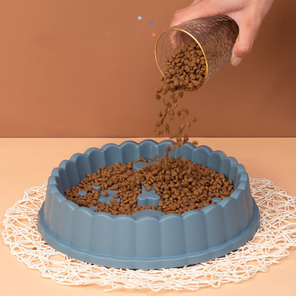 Anti-Choking Slow Feeder Dog Bowl: Non-Spill Food Bowl for Small/Medium/Large Dogs, Also for Cats, Durable Pet Feeding Dish,
