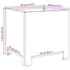 White Plant Pot 30x30x30 Cm Steel